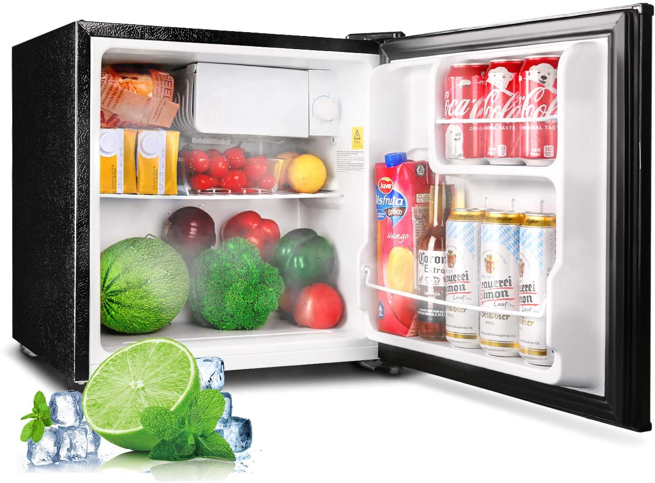 TACKLIFE Compact Refrigerator, 1.6 Cu.Ft Mini Refrigerator with Freezer